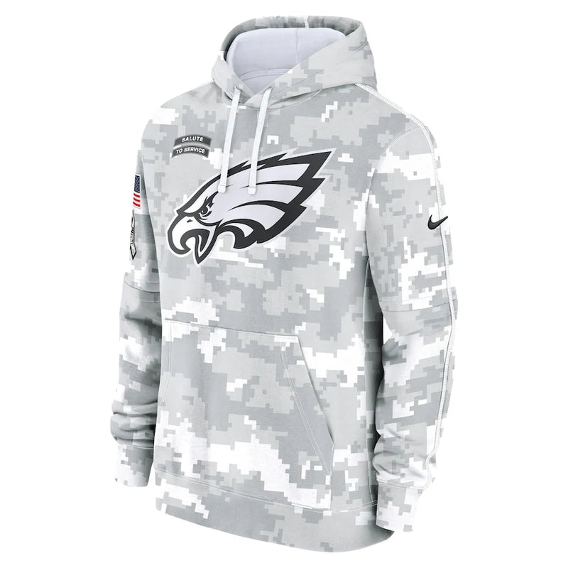 Philadelphia Eagles Arctic Camo 2024 Pullover Hoodie