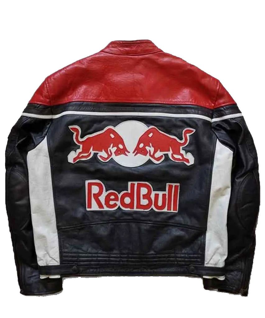 Red Bull Racing Black & Red Leather Jacket