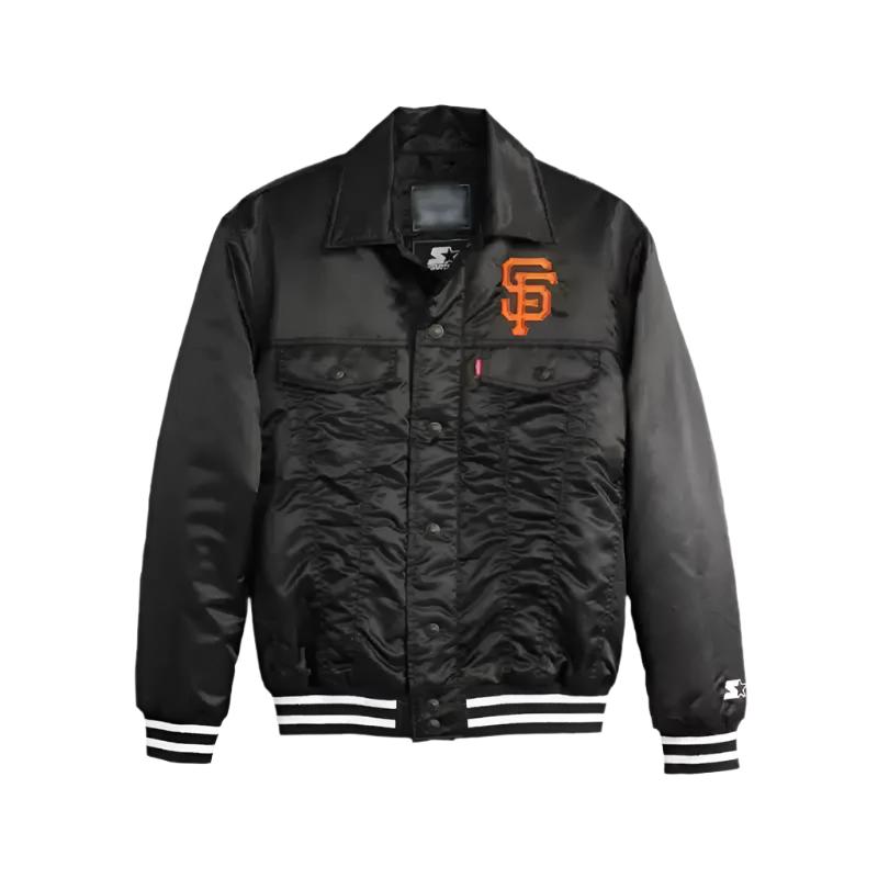 San Francisco Giants Black Satin Jacket