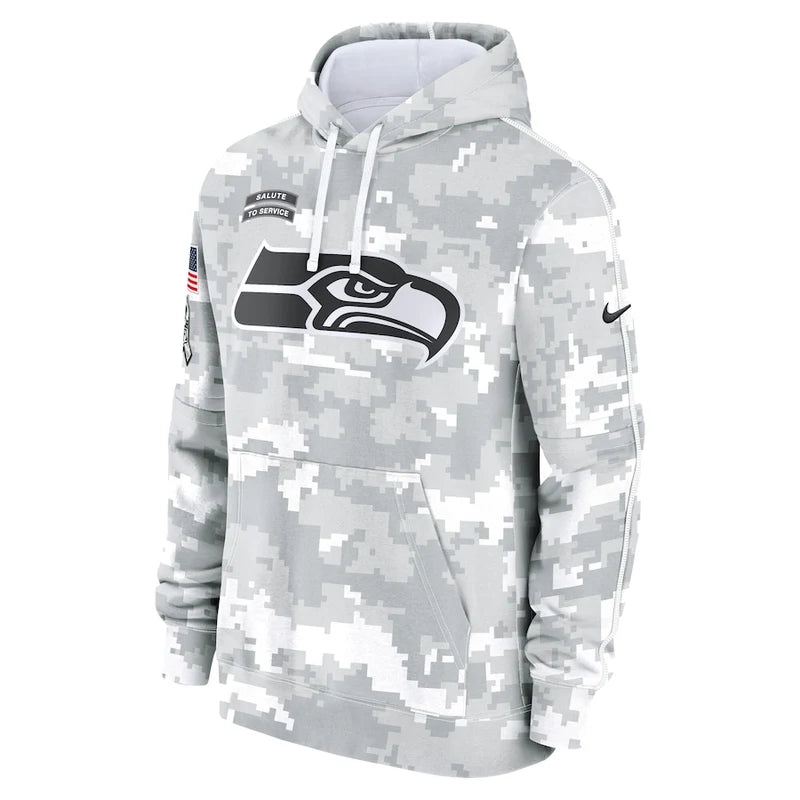 Seattle Seahawks Arctic Camo 2024 Pullover Hoodie