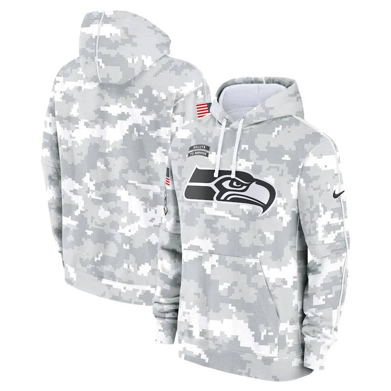 Seattle Seahawks Arctic Camo 2024 Pullover Hoodie