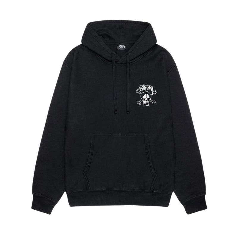 Skull & Bones Black Stussy Hoodie