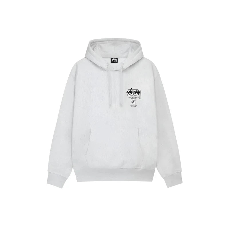 World Tour Stussy Grey Hoodie