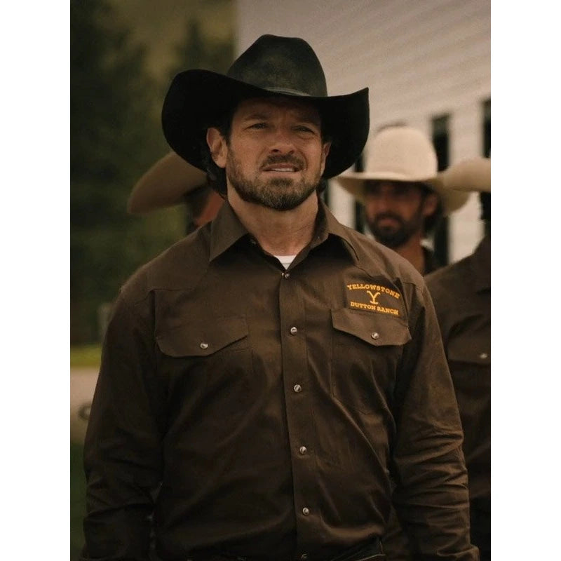 Dutton Ranch Yellowstone S05 Brown Shirt