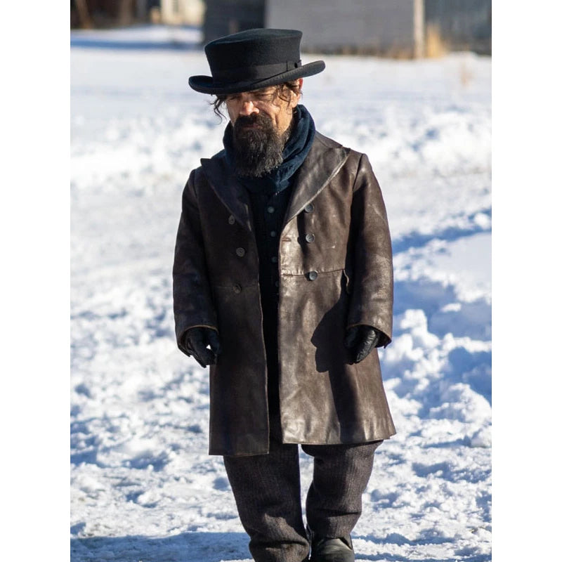 Peter Dinklage The Thicket 2024 Leather Coat