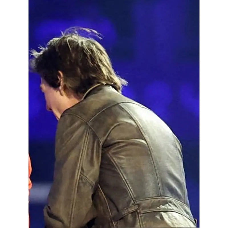 Paris 2024 Olympic Closing Ceremony Tom Cruise Leather Jacket