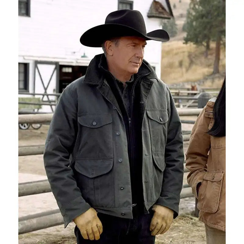 Yellowstone S02 Kevin Costner Green Jacket