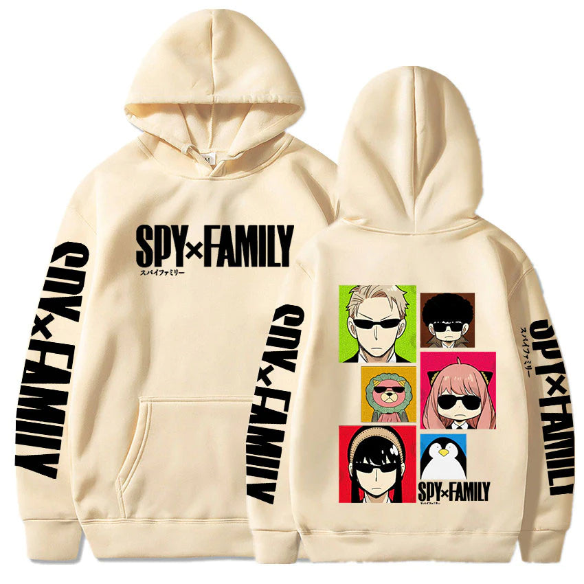 Characters-kawaii-spy-x-family-beige-pullover-hoodie