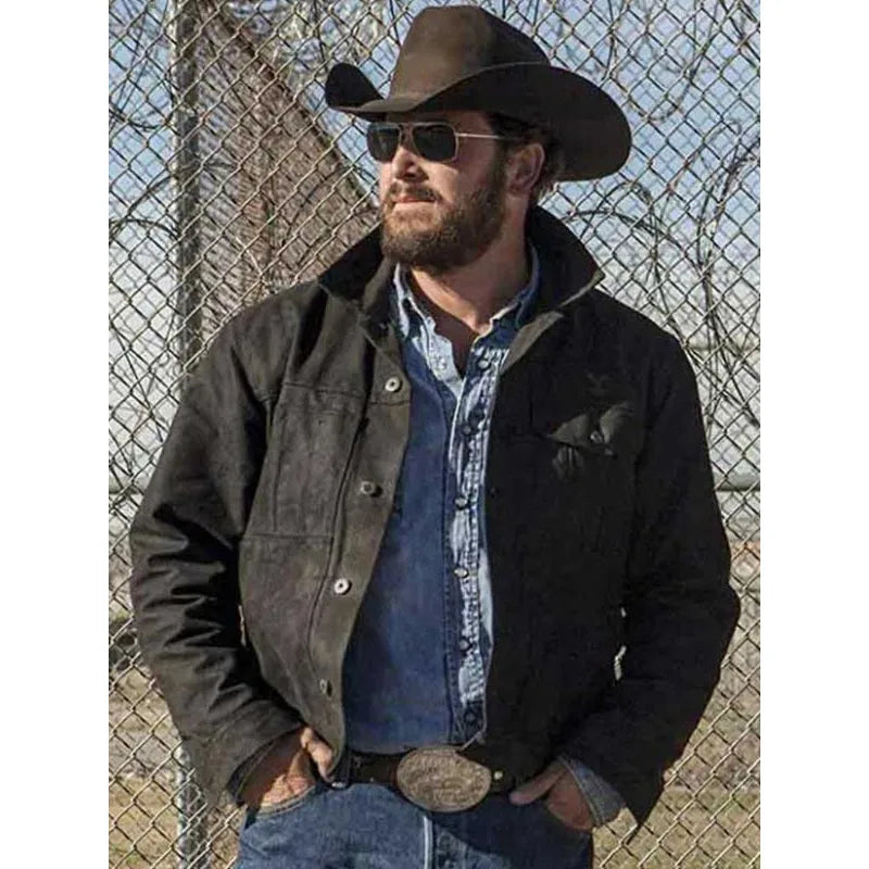 Yellowstone Rip Wheeler Black Cotton Jacket