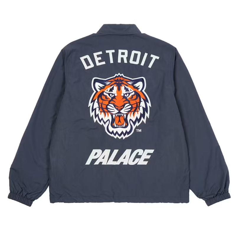 Detroit Tigers Coach Full-Snap Navy &amp; Orange Jacket