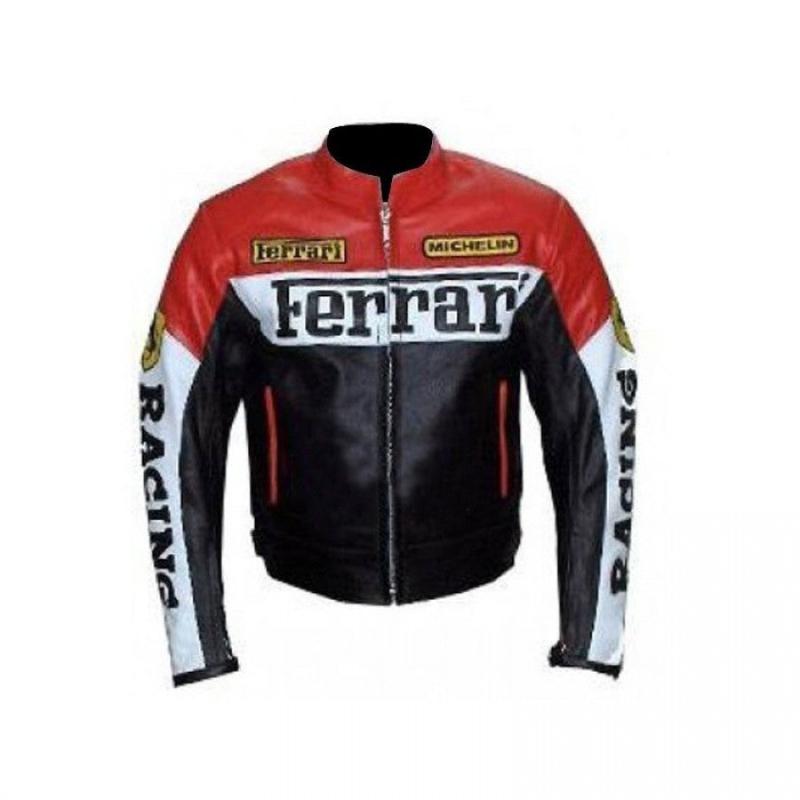 Ferrari Biker Leather Jacket