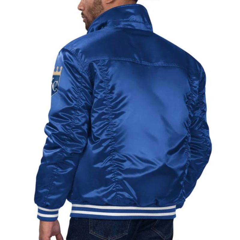 Kansas City Royals Silver Tab Royal Blue Trucker Jacket