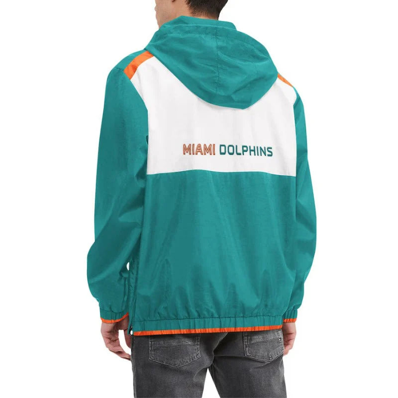 md-white-and-aqua-half-zip-hoodie