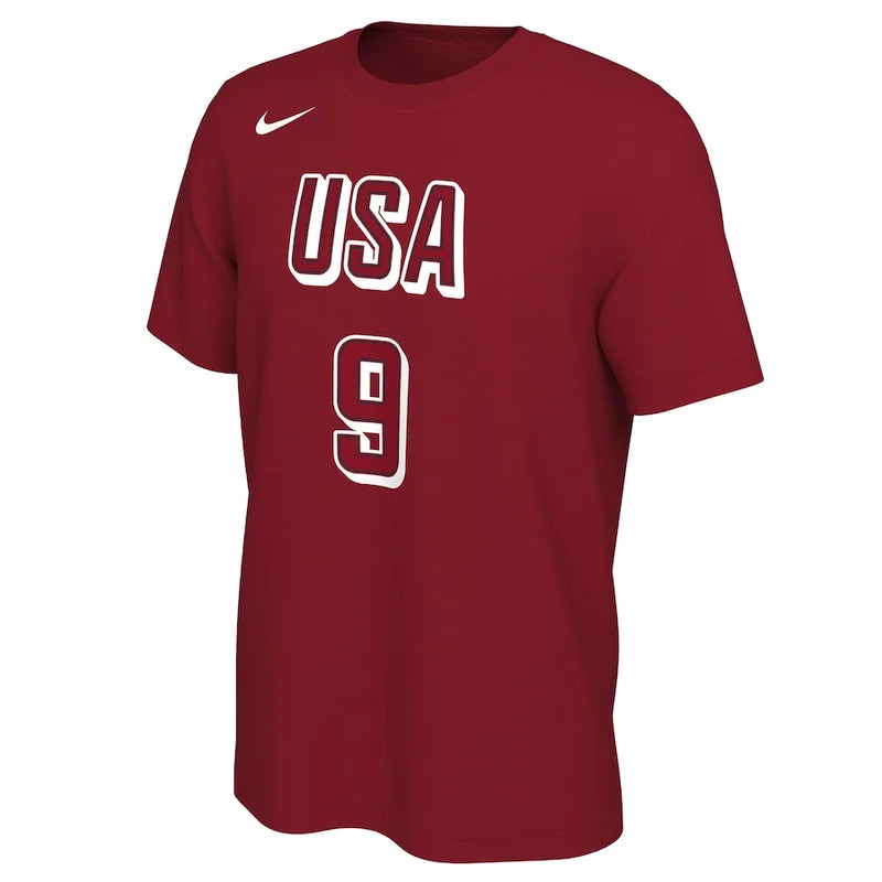 USA Basketball 2024 Summer Olympics Nike A'ja Wilson Name & Number T-Shirt