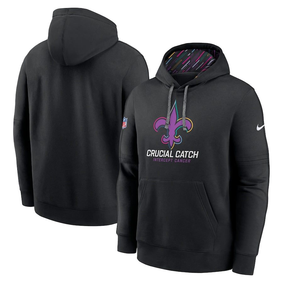 New Orleans Saints Black Crucial Hoodie