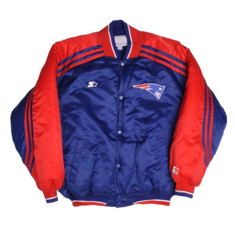 New England Patriots 1990’s Blue & Red Satin Jacket