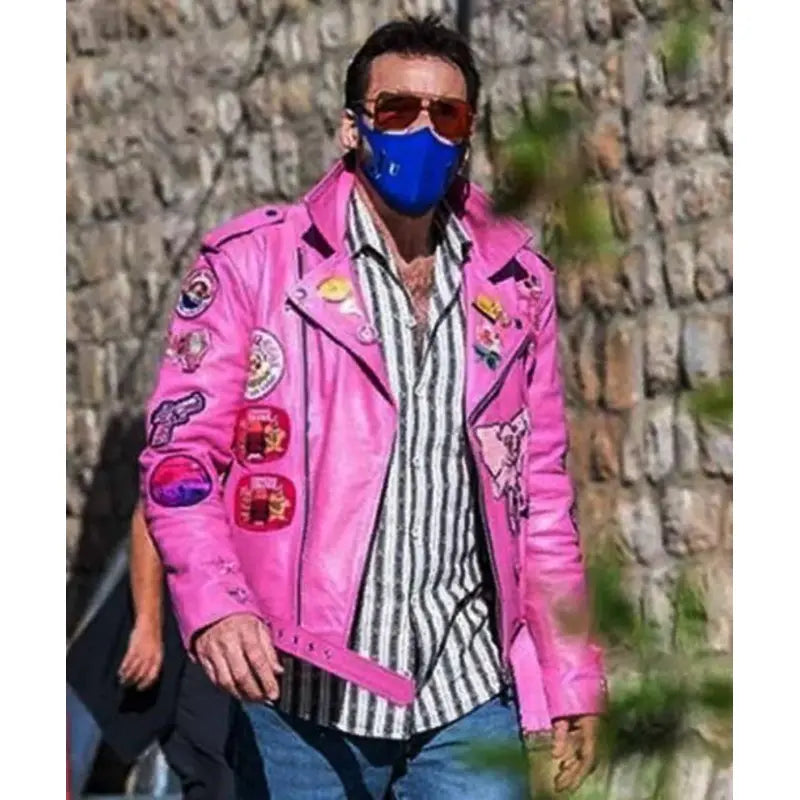 Nicolas Cage The Unbearable Weight of Massive Talent Pink Jacket