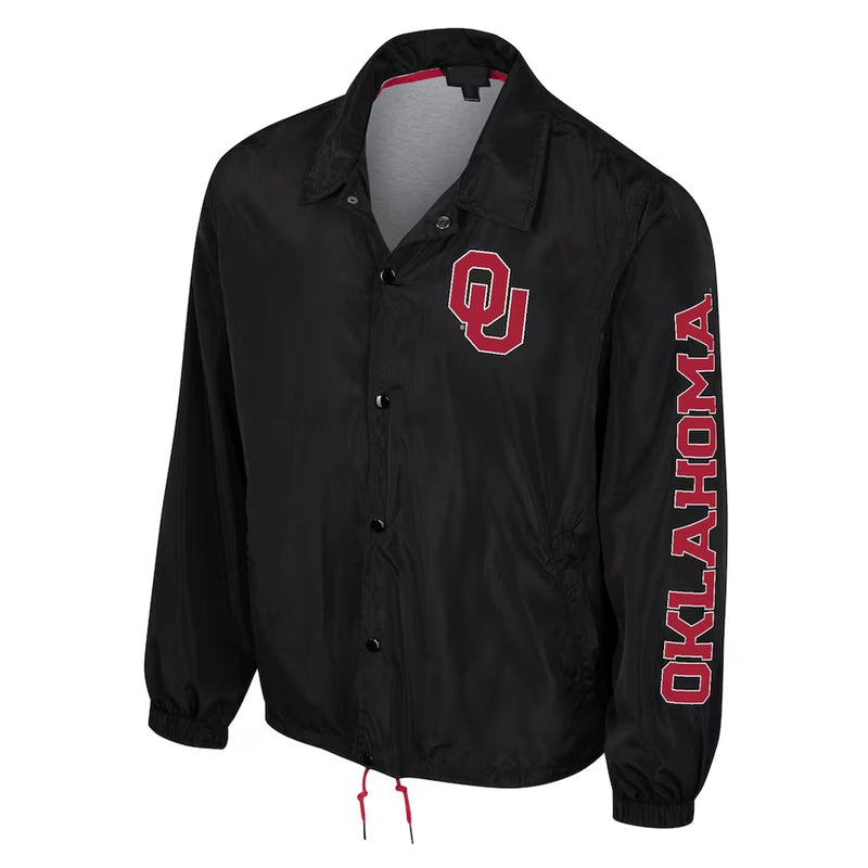 Oklahoma Sooners Full-Snap Coaches Jacket