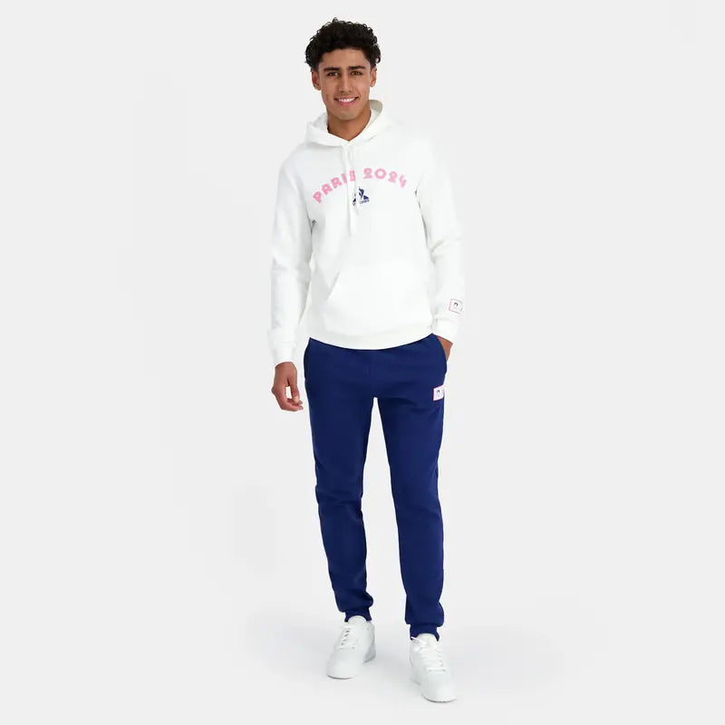 paris-2024-le-coq-sportif-white-unisex-hoodie