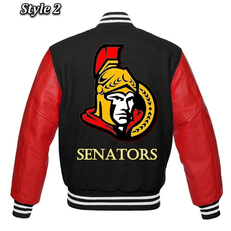 Ottawa Senators Rare Varsity Wool/Leather Jacket