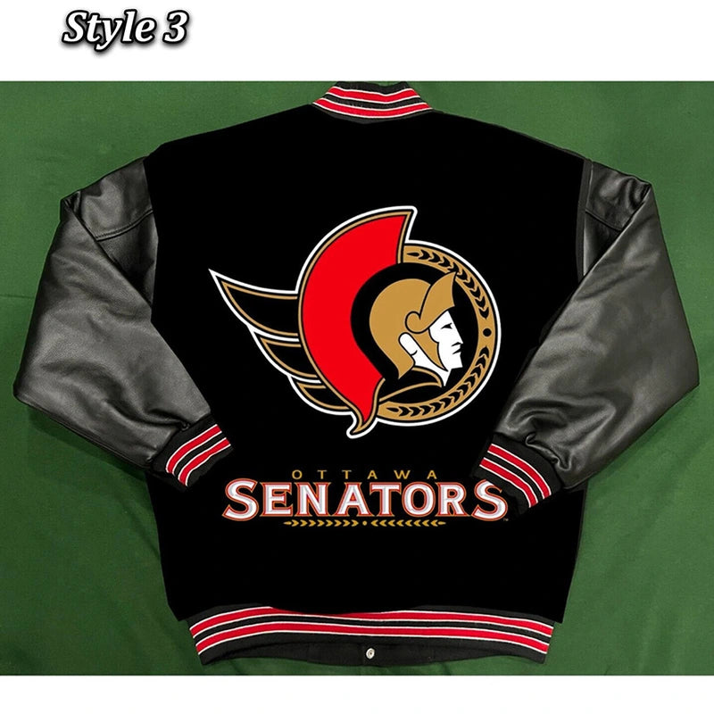 Ottawa Senators Rare Varsity Wool/Leather Jacket