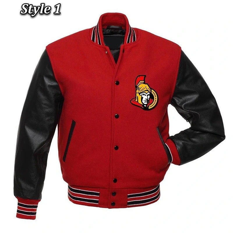 Ottawa Senators Rare Varsity Wool/Leather Jacket