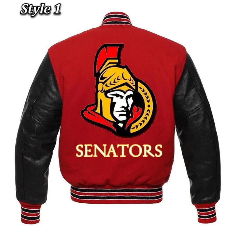 Ottawa Senators Rare Varsity Wool/Leather Jacket