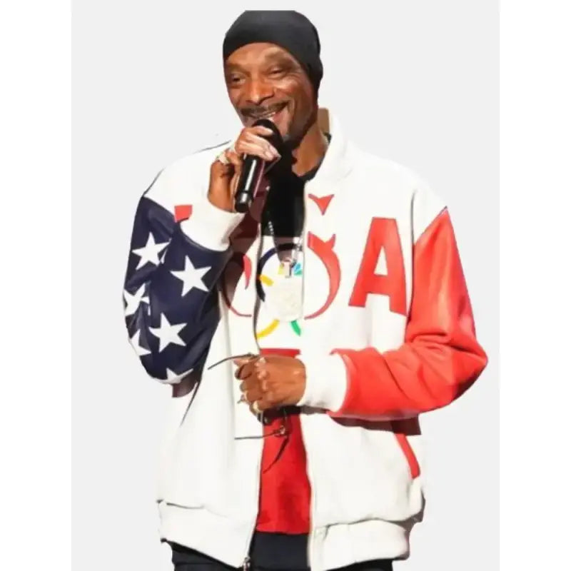 snoop-dogg-olympic-usa-2024-leather-jacket