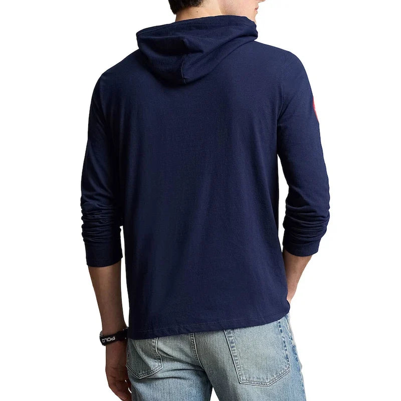 summer-olympics-team-usa-2024-villagewear-bear-long-sleeve-navy-blue-hoodie