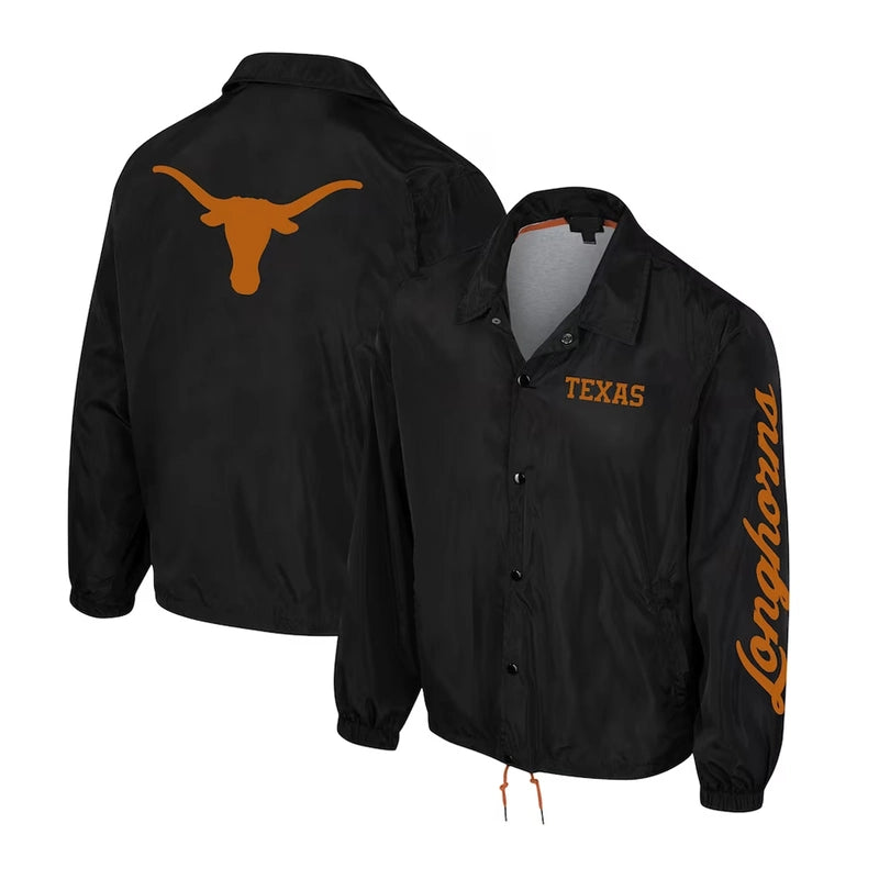 Texas Longhorns Full-Snap Coaches Jacket