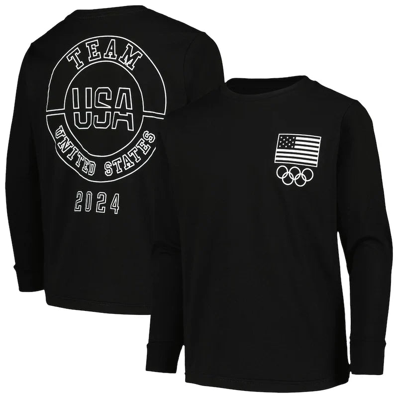 Team USA Youth 2024 Flag & Rings Sweatshirt