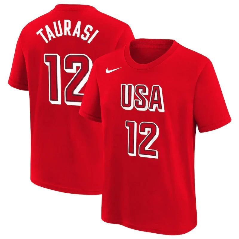 USA Basketball 2024 Summer Olympics Diana Taurasi  Name & Number T-Shirt